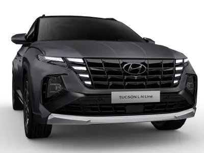 Hyundai Tucson N-Line 2022 Low-poly 3D model