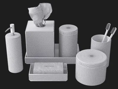 Restoration Hardware Laval Bath Accessories 3D model