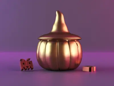 Halloween pumpkin decor 3D print model get