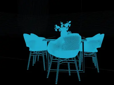 Tenarchstudio Ling Dong Series Diningtable 03 Render Ready Vray  3D model
