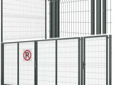 Metal Fence 3D model