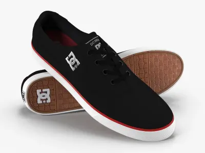 DC Shoes - Flash TX - 10 Colors Low-poly 3D model