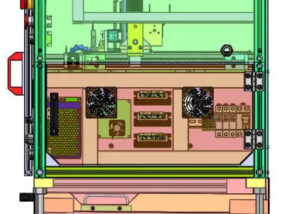 cnc milling machine mini full design 3D model