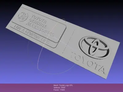 Toyota Logo Free 3D print model