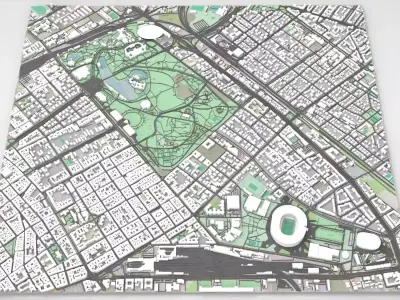 Varosliget park Budapest Hungary 3D model
