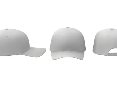 Sport Cap Low-poly 3D model