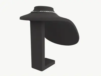 Mannequin Leather for Necklace Jewelry 3D model