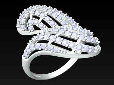 Diamond Ring - Womens Rings - GN127 3D print model