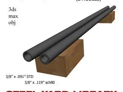3 8in Pipe 3D model