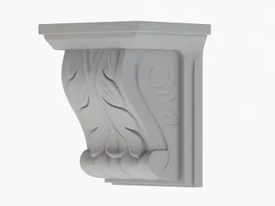 Scroll Corbel 19 3D model