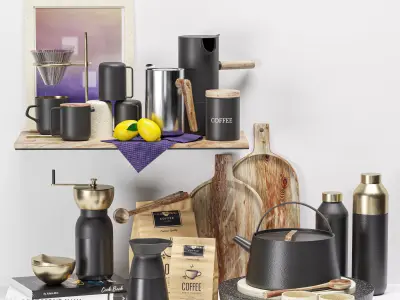 kitchen set1 -nordic 3D model