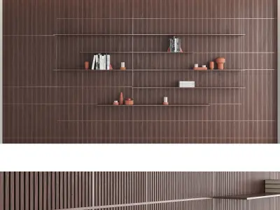 Decorative wall panel set 10 3D model