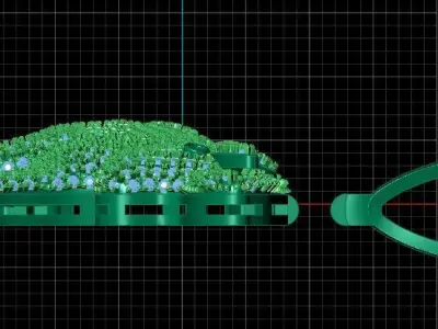 Damion Bull Locket  Bold  Elegant Luxury Jewelry Piece 3D print model