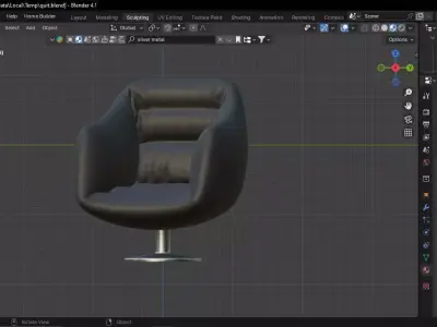 Furniture chair Free low-poly 3D model