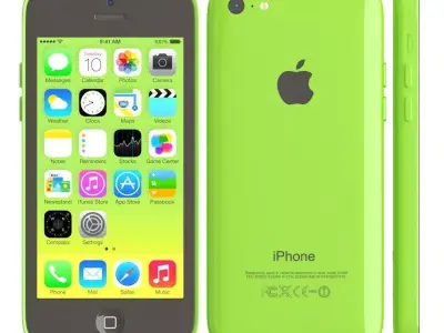 Apple iPhone 5c green 3D model