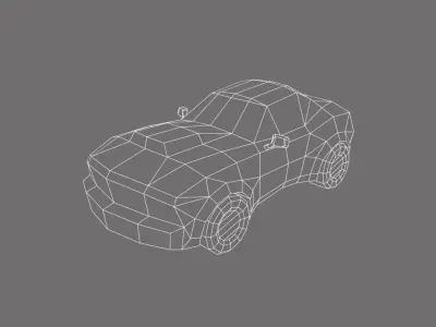 Car Set  - Low Poly Hand Painted Low-poly 3D model