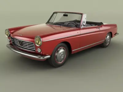 Peugeot 404 Cabriolet 3D model