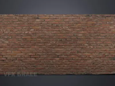 Brick wall 001 3D model