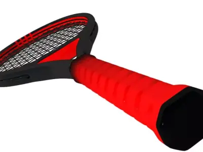 Tennis Racket 3D model 2