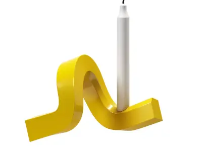 Crooked Candlestick One by Normann Copenhagen 3D model