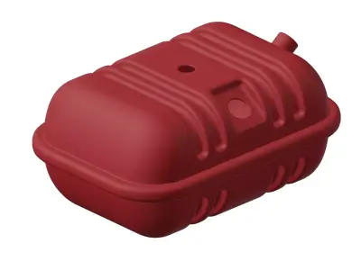 Plastic Truck Fuel Tank 3D model