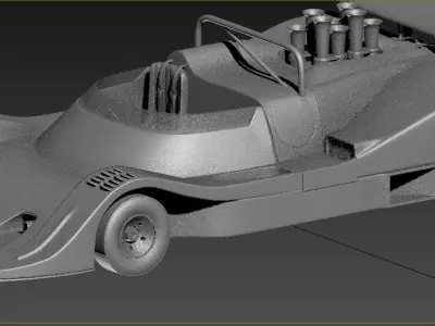 F1 Race Car 3D Model  3D print model
