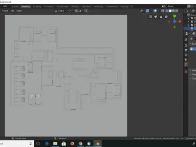 House items collection Free 3D model