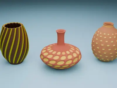 3D Printable Pots 3D print model