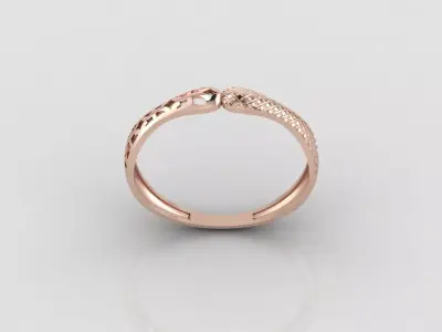 Women Ring Fancy Ring Plain light weight STL 3DM Printable 3D print model 7