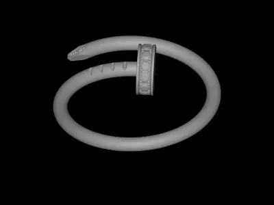 NAIL - RING - DIAMONDS - SMALL MODEL 3D print model