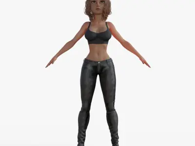 Sporty Woman 3D model