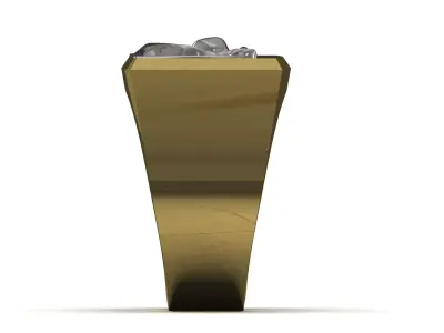 Square Signet Ring with Raised Puma Panther Motif mr0307 3D print model