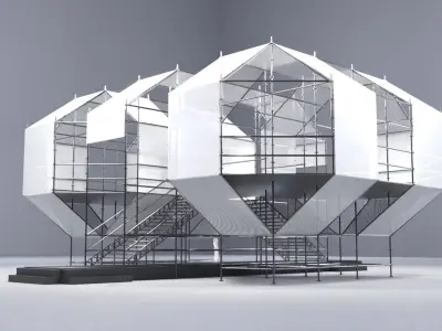 Layher Structure Pavilion 4 3D model