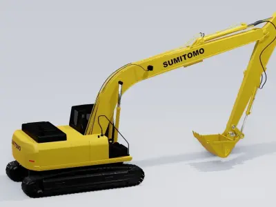 Model3D excavator Sumitomo SH200LC 3D model