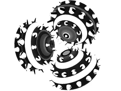 Design and Analysis of Tricone Drill Bit Assembly 3D model