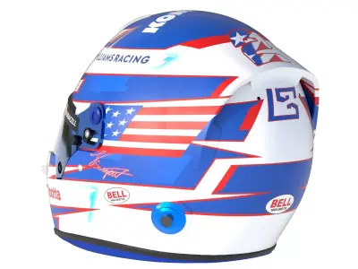 F1 Williams Helmets 2024 3D model