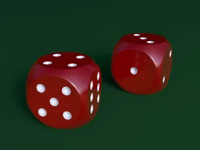 Playing Dice with Rounded Corners Free 3D model