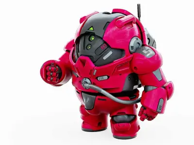 AMONG US CHARACTER-H  Rigged for Unreal Engine - Unity - MIXAMO  3D model