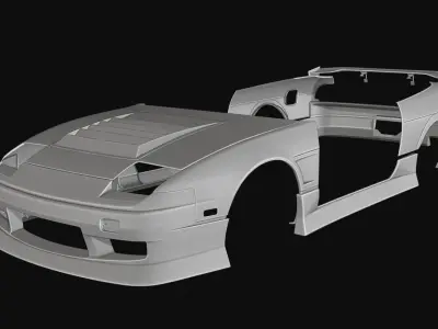URAS Type 4 180sx GTS GT6 GT7 Base 3D model