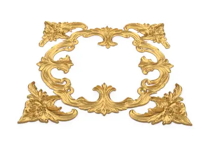 Classic decor ornament carved 59 3D model