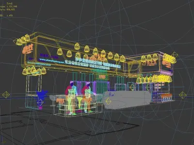 Exhibition - Area - 15X6-3DMAX2009-01 3D model