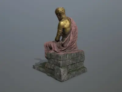 statue 2 Low-poly 3D model