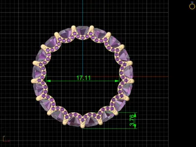 Lux  ring  printable gold jewelry printable 3D model 3D print model