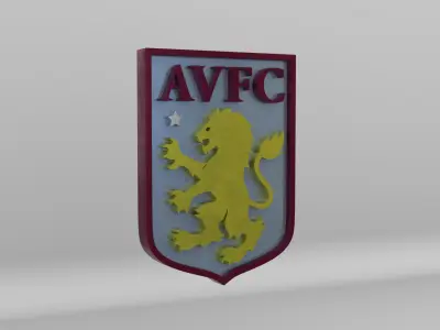 Aston Villa Football Club Logo 3D model