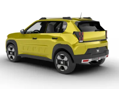 Fiat Grande Panda Hybrid 2025 3d model 3D model