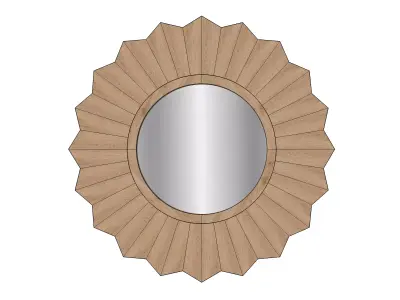 SUNBURST MIRROR 3D print model