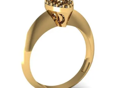 fancy ring 3D print model