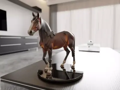 horse 3D print model