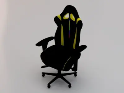 Gaming Chair 04 Low-poly 3D model