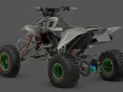 Dakumoto 400 Compact Sport Bike 3D Model Low-poly 3D model